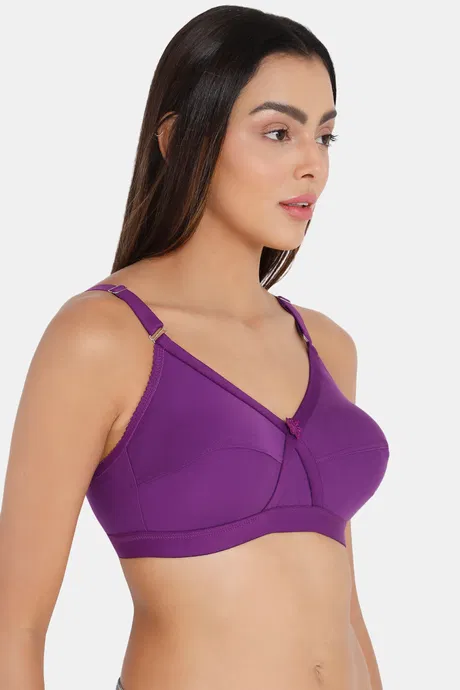 Intimacy Single Layered Non Wired Full Coverage T-Shirt Bra - Magic Purple