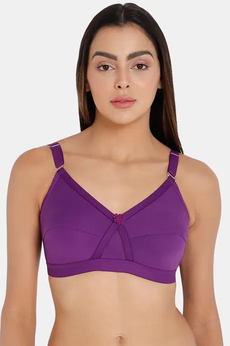 Intimacy Single Layered Non Wired Full Coverage T-Shirt Bra - Magic Purple