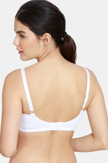 Zivame Basics Double Layered Non Wired 3/4th Coverage Sag Lift Bra-White